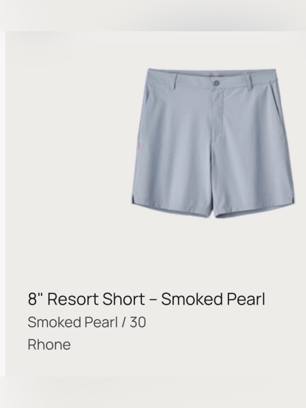 Rhone Men’s 8" Resort Short -- Smoked Pearl
Smoked Pearl / 30